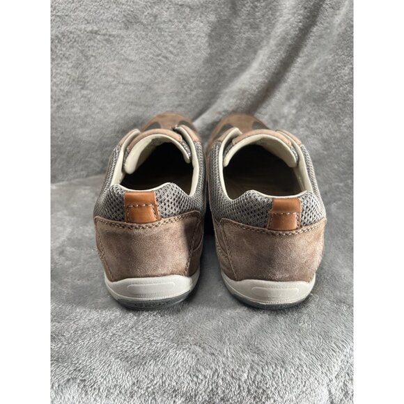 GEOX Respira Men’s 9 Brown Low Top Sneakers Slip On Shoes Suede Mesh Trainers 42 - Picture 6 of 7